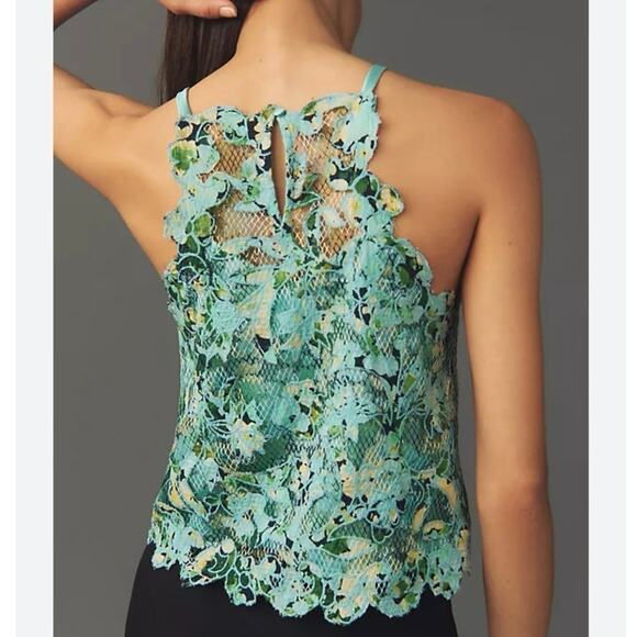 Anthropologie Women's Printed Applique Tank Blouse Size S Multicolor - Picture 3 of 7